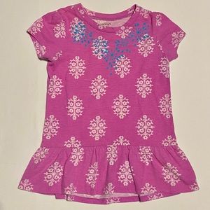 Pink & White w/ Blue neckline accents